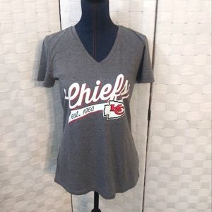 - Kansas City Chiefs size M gray short sleeve tee shirt NFL AFC football